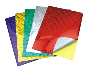 Holographic Paper and Cardboard Sticker,Adhesive Holographic Paper and Cardboard